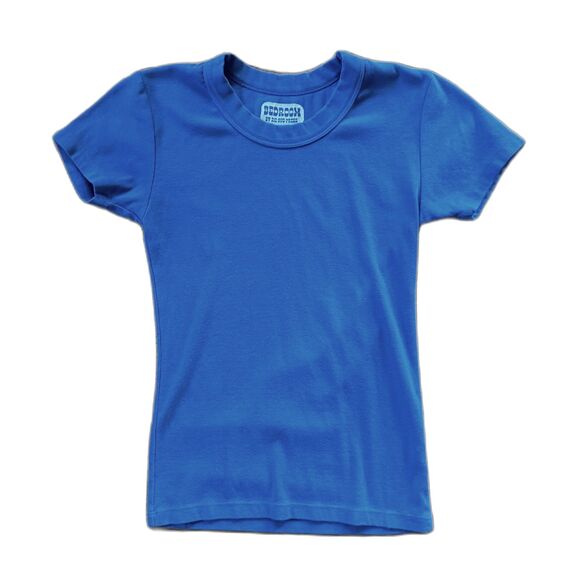 BIG BUD PRESS Blue Short Sleeve T Shirt Tee Top  Women's Size Petite - Picture 3 of 8